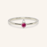 Mayers Post Ruby Diamond Accented Ring