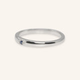 Beacon Blue Sapphire Stackable Ring