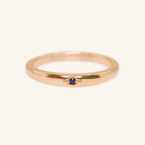 Beacon Blue Sapphire Stackable Ring