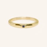 Beacon Blue Sapphire Stackable Ring