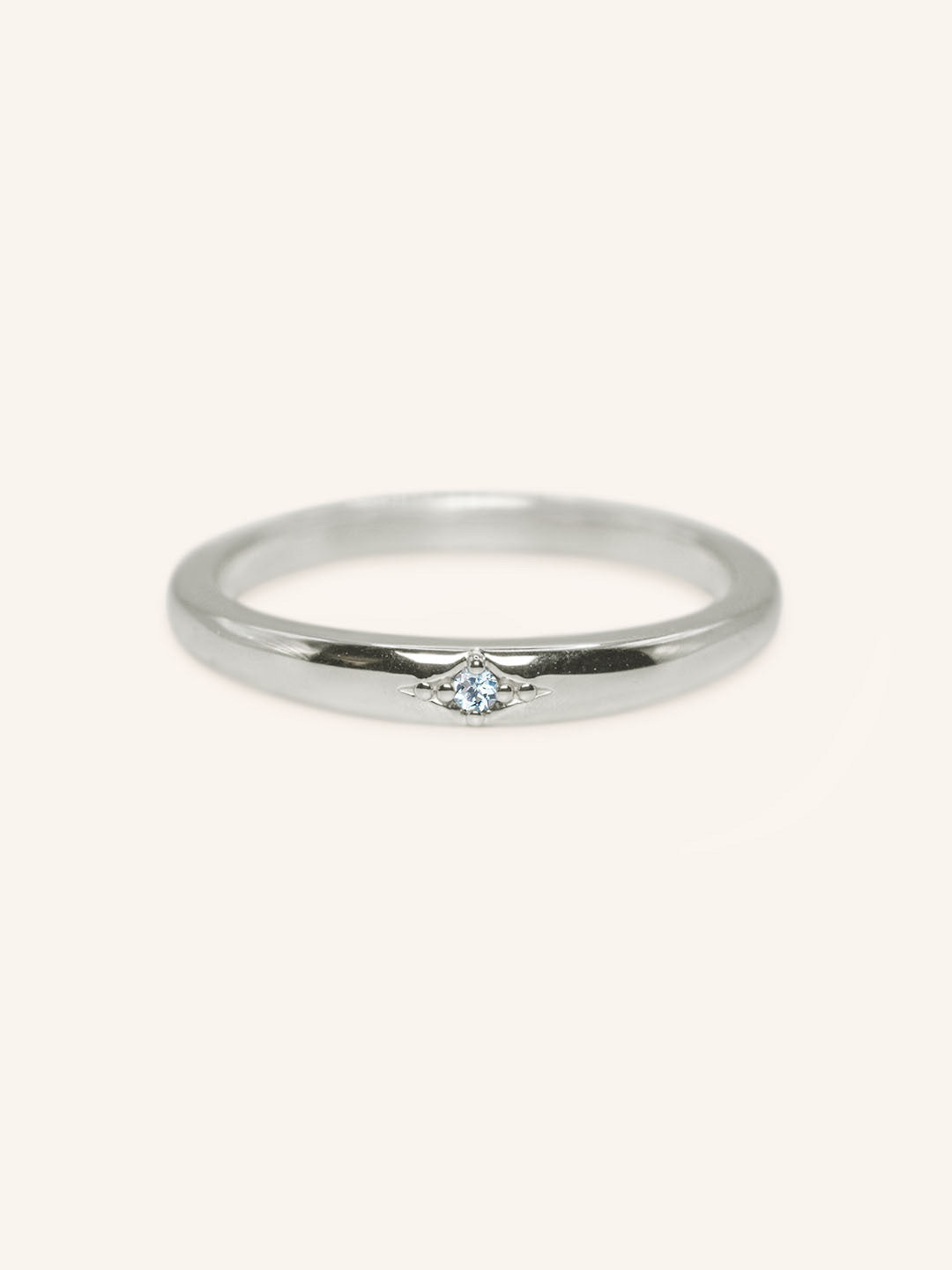 Beacon Aquamarine Stackable Ring