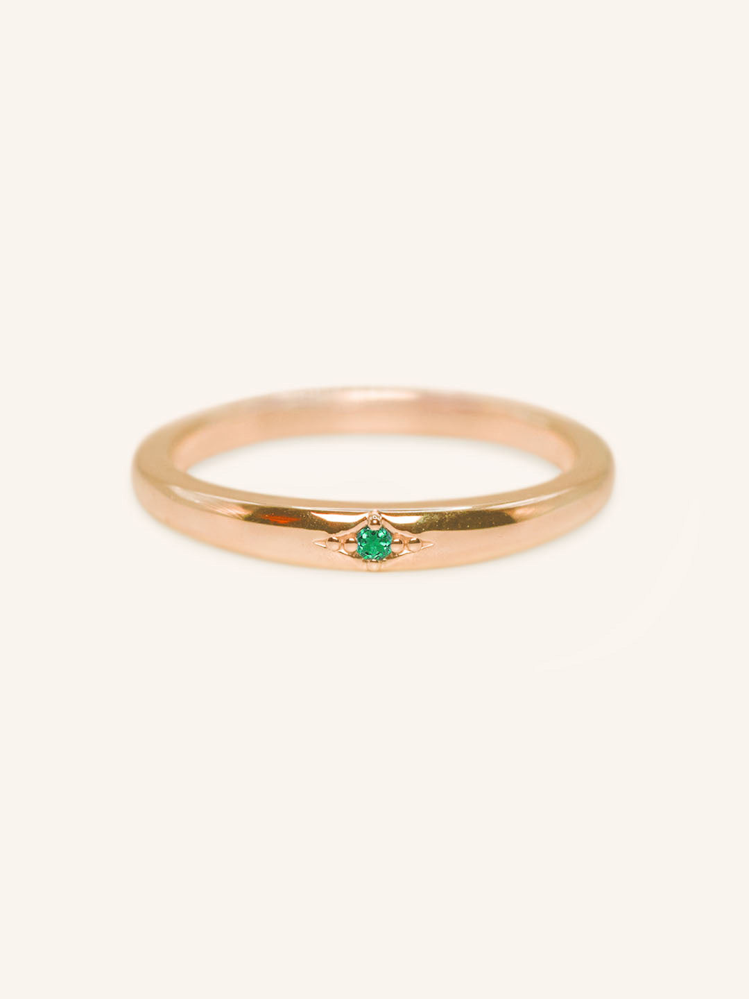 Beacon Emerald Stackable Ring