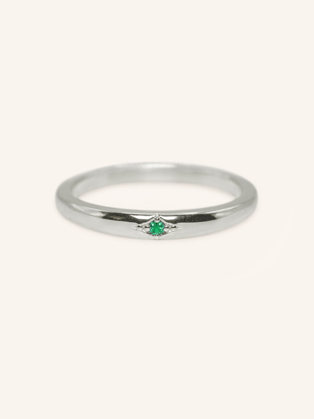 Beacon Emerald Stackable Ring