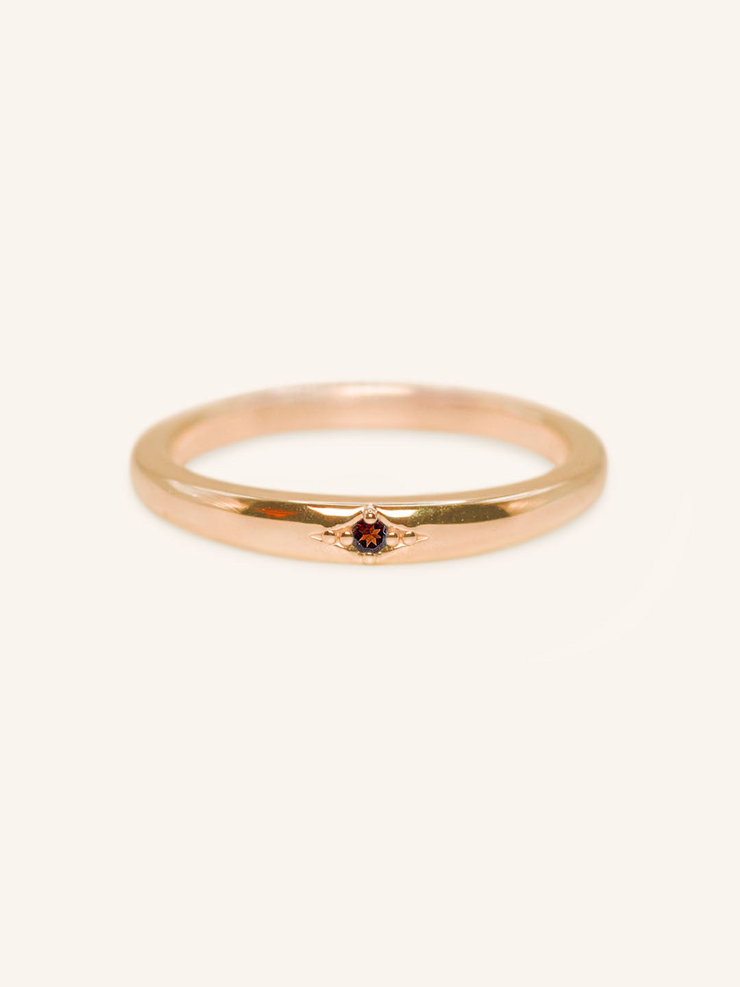 Beacon Garnet Stackable Ring