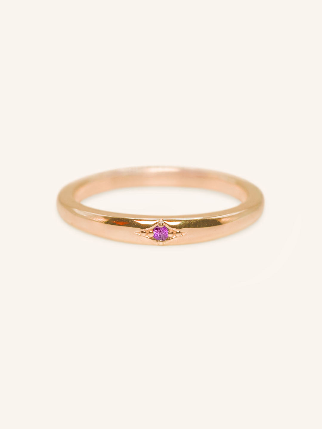 Beacon Pink Tourmaline Stackable Ring