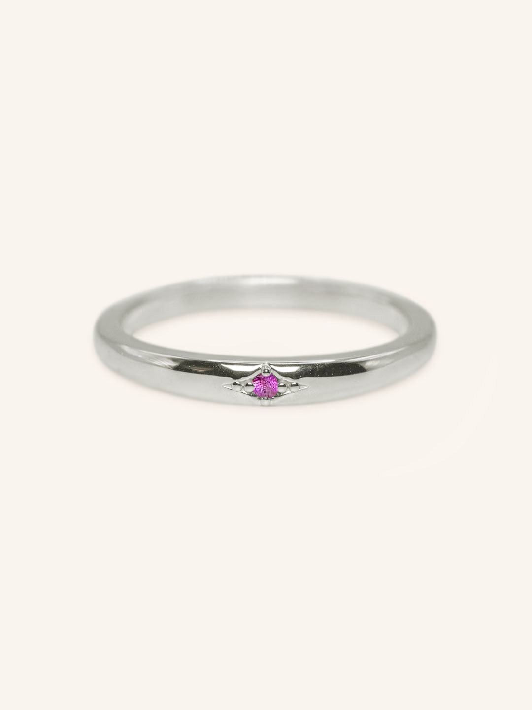 Beacon Pink Tourmaline Stackable Ring