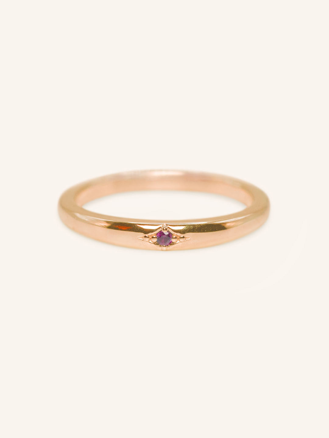 Beacon Ruby Stackable Ring