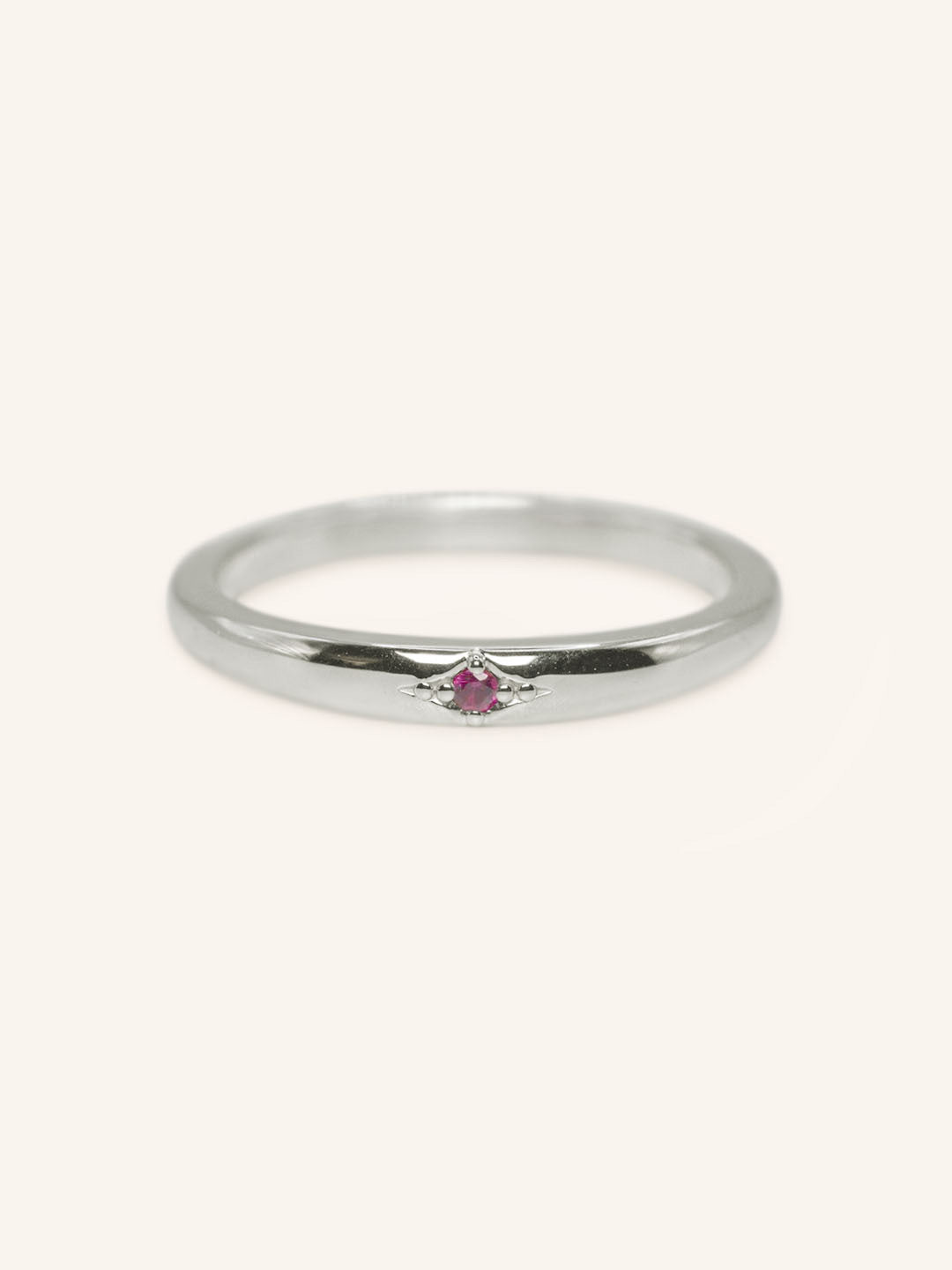 Beacon Ruby Stackable Ring