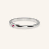 Beacon Ruby Stackable Ring