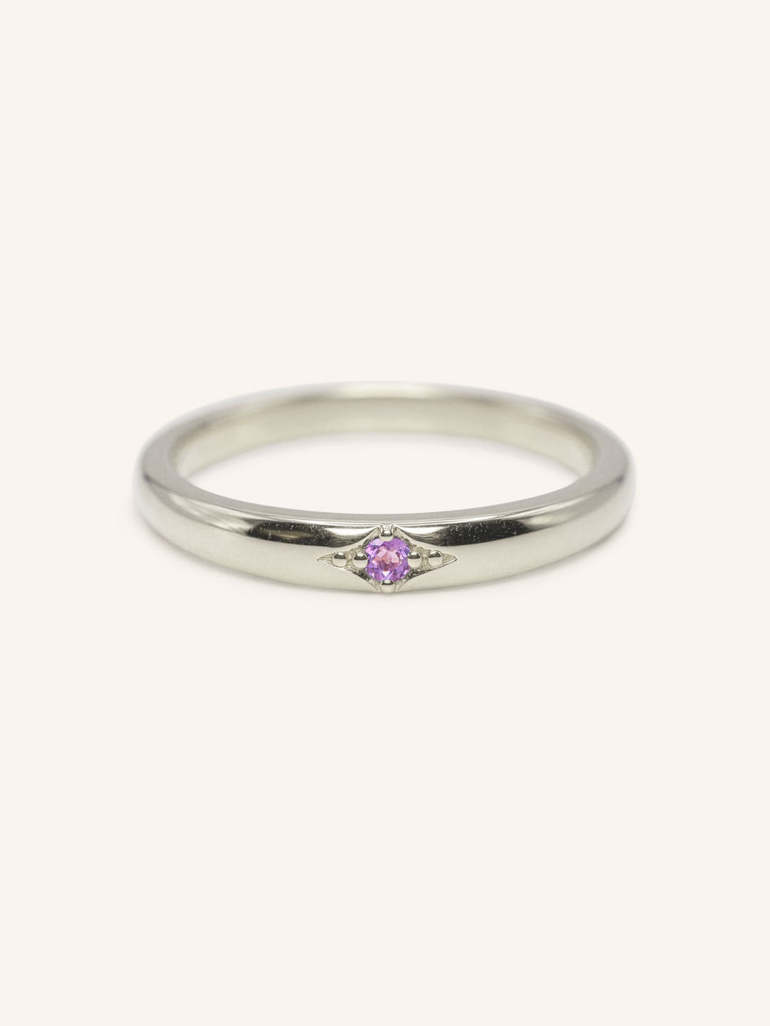 Beacon Amethyst Stackable Ring