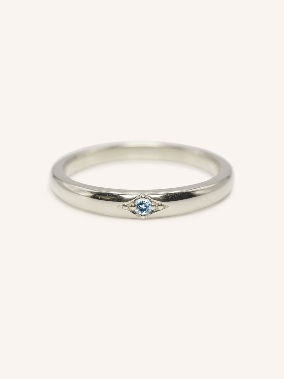 Beacon Aquamarine Stackable Ring