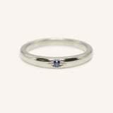 Beacon Blue Sapphire Stackable Ring