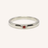 Beacon Garnet Stackable Ring