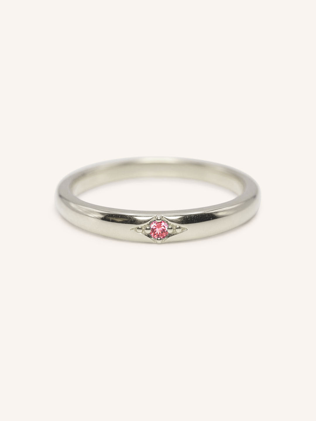 Beacon Pink Tourmaline Stackable Ring
