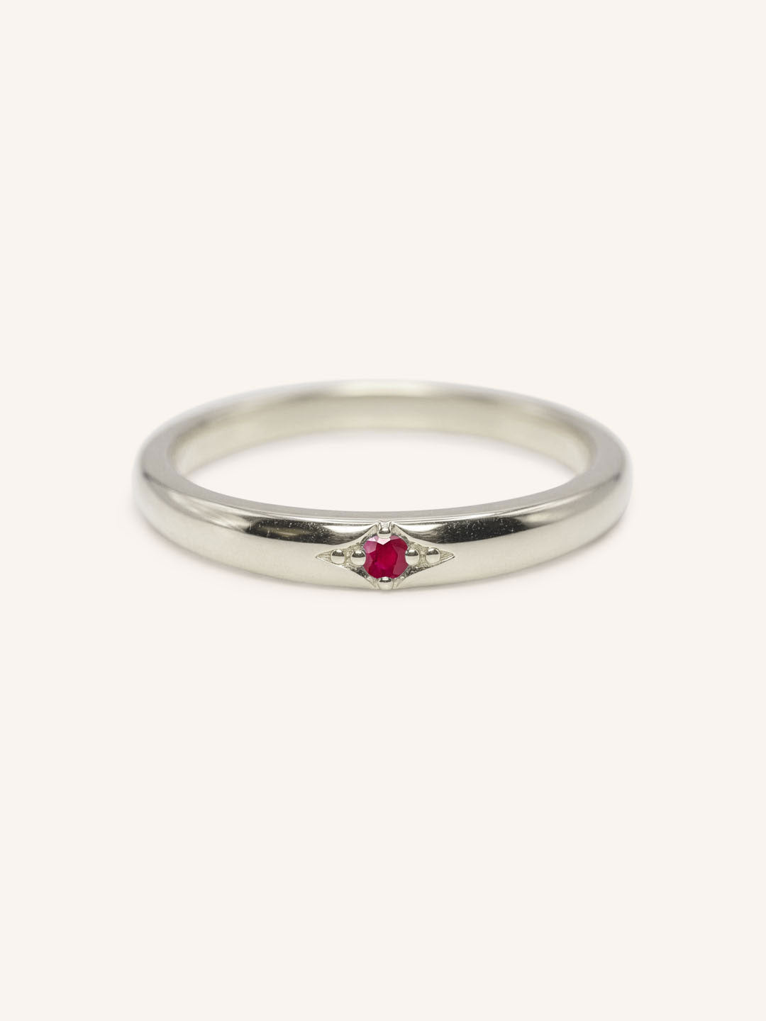 Beacon Ruby Stackable Ring