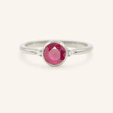 Templa Round Ruby and Diamond Ring