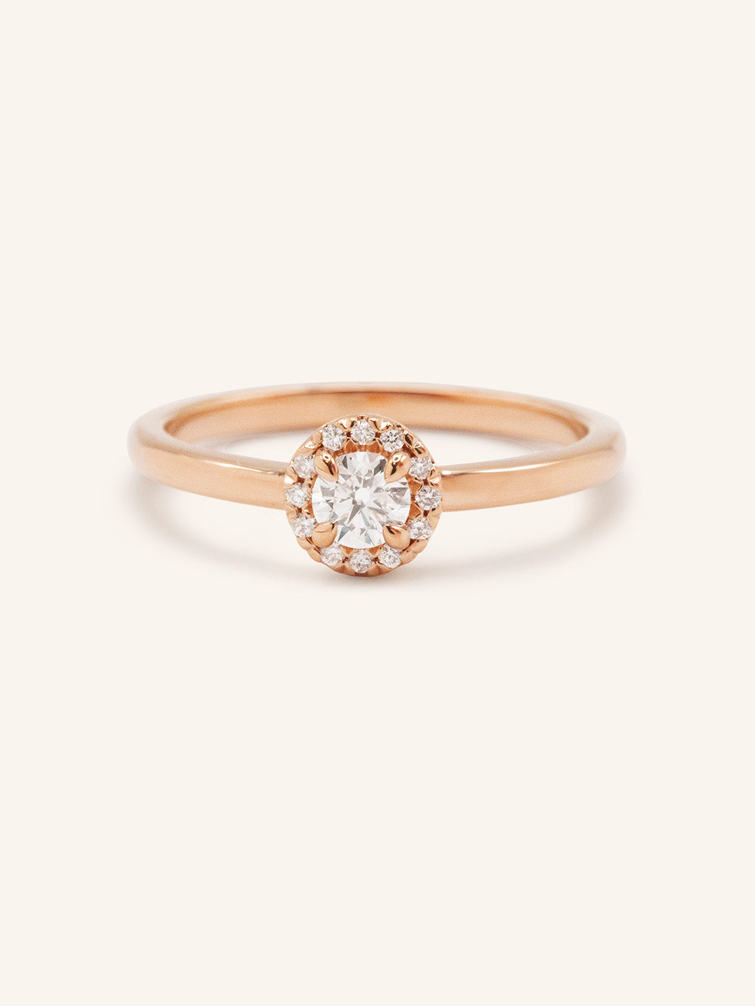 Juliet Diamond Halo-Style Ring