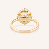 Genesee Oval Diamond Halo Engagement Ring