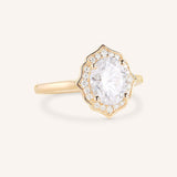 Genesee Oval Diamond Halo Engagement Ring