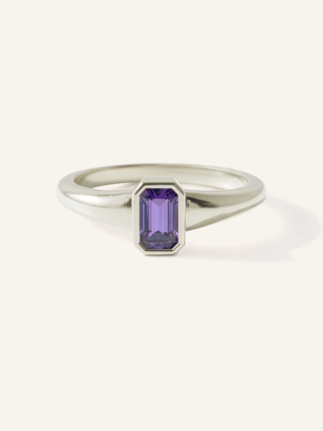 Ruthie Amethyst Bezel Ring