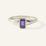 Ruthie Amethyst Bezel Ring