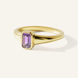Ruthie Amethyst Bezel Ring