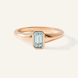 Ruthie Aquamarine Bezel Ring