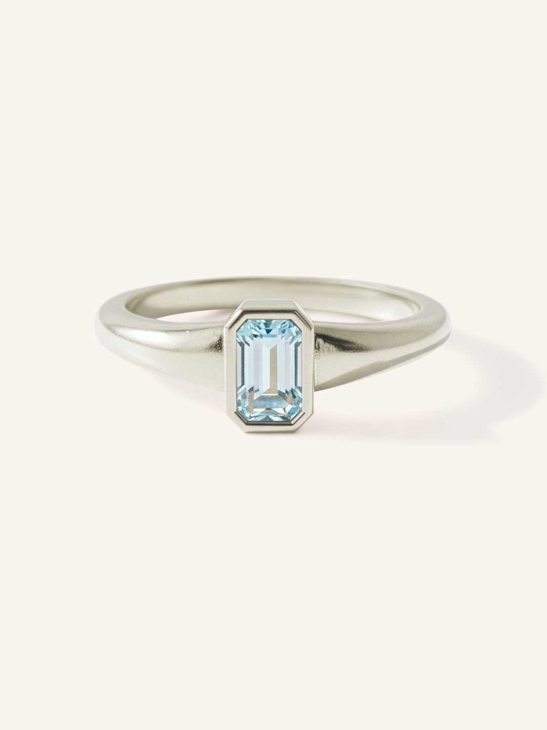Ruthie Aquamarine Bezel Ring