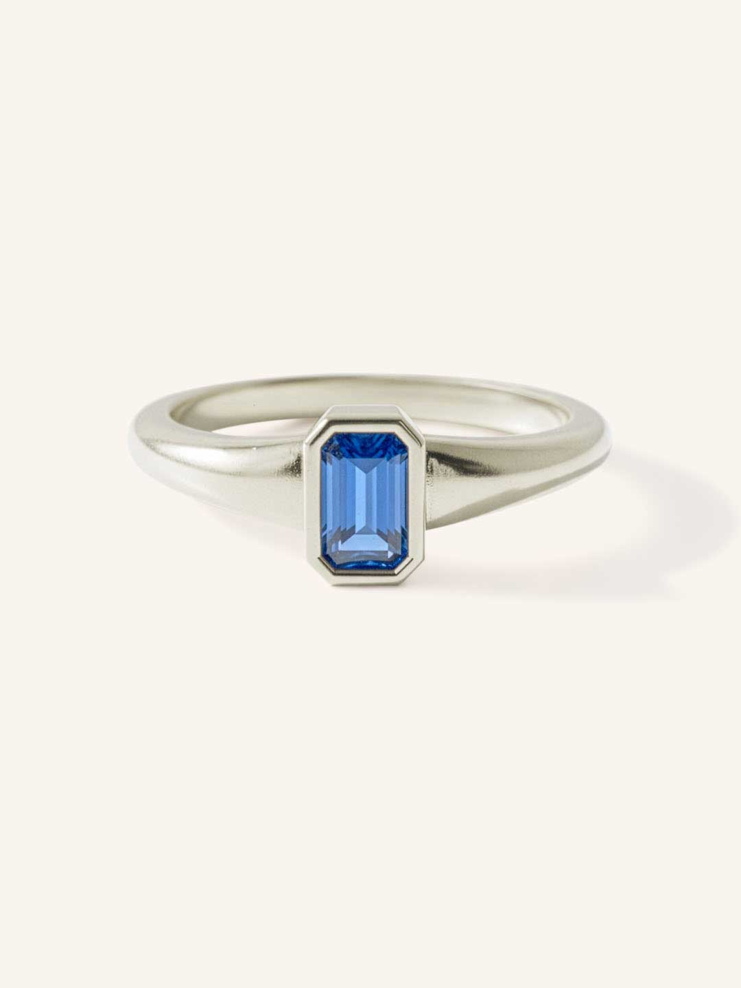 Ruthie Blue Sapphire Bezel Ring