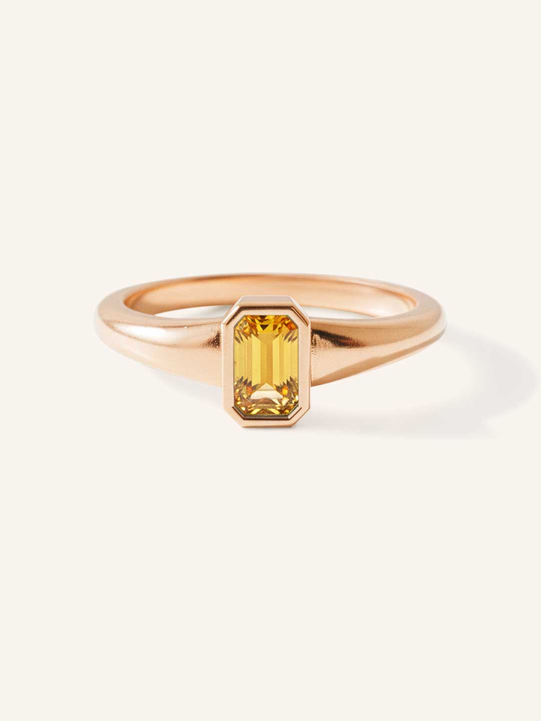 Ruthie Citrine Bezel Ring