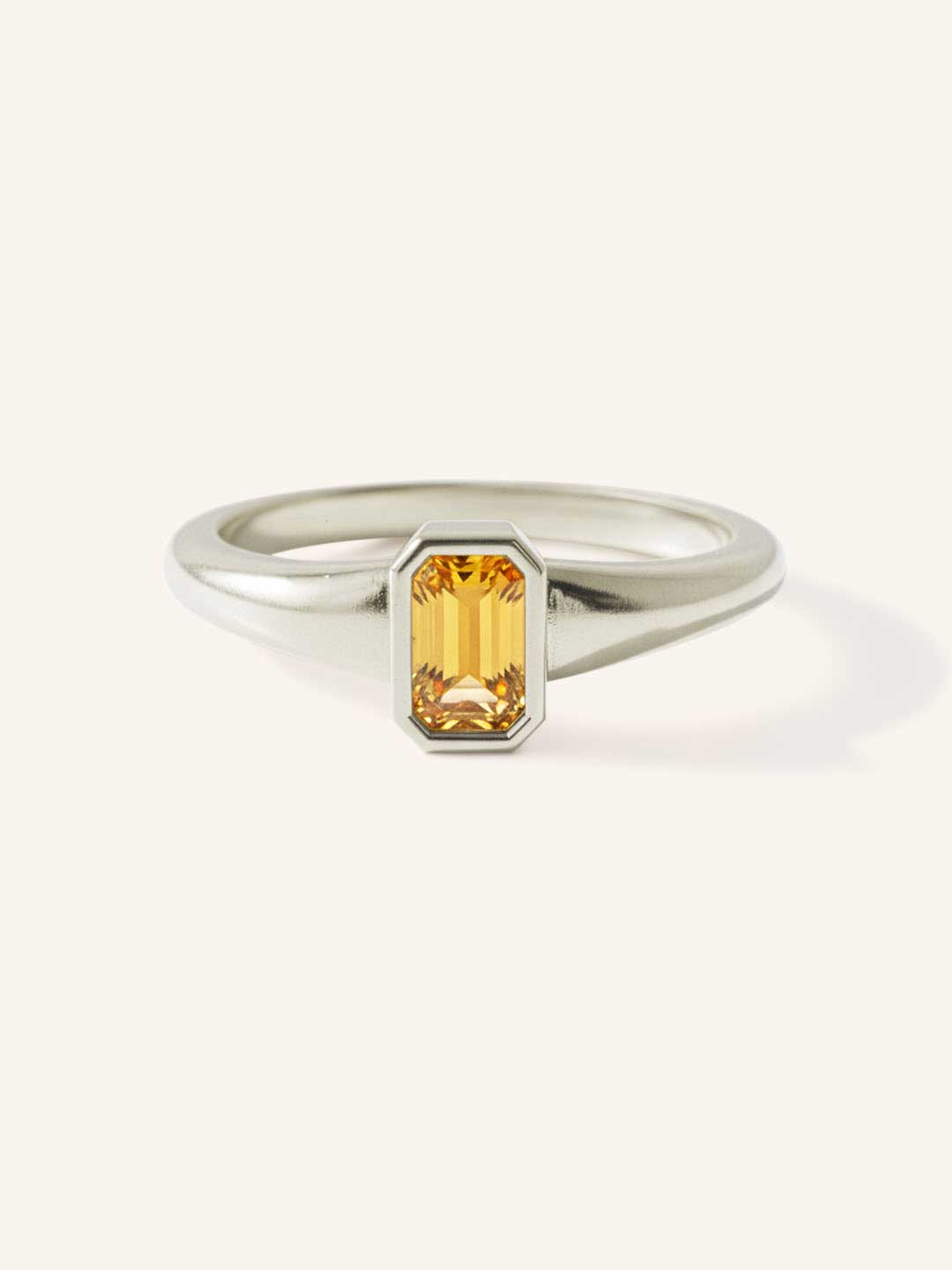 Ruthie Citrine Bezel Ring