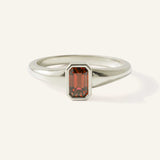Ruthie Garnet Bezel Ring
