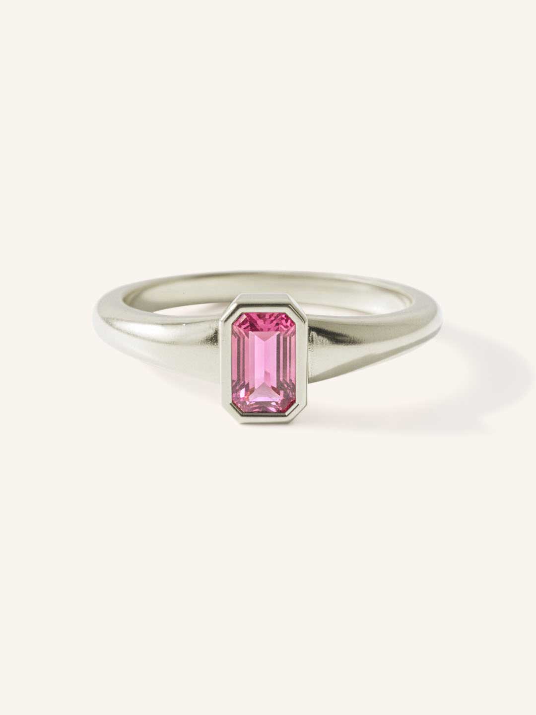 Ruthie Pink Tourmaline Bezel Ring