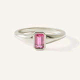 Ruthie Pink Tourmaline Bezel Ring