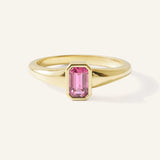 Ruthie Pink Tourmaline Bezel Ring