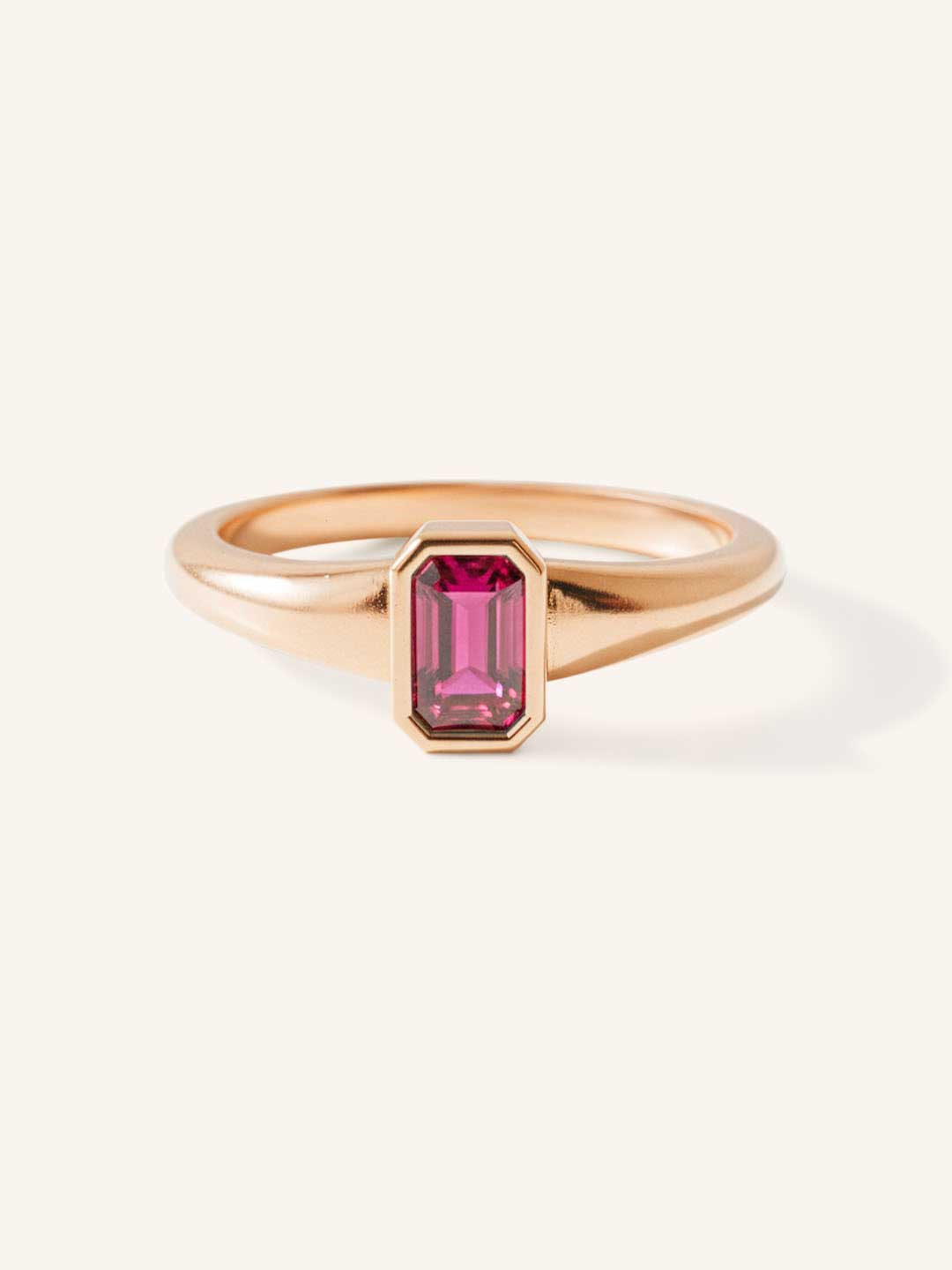 Ruthie Ruby Bezel Ring