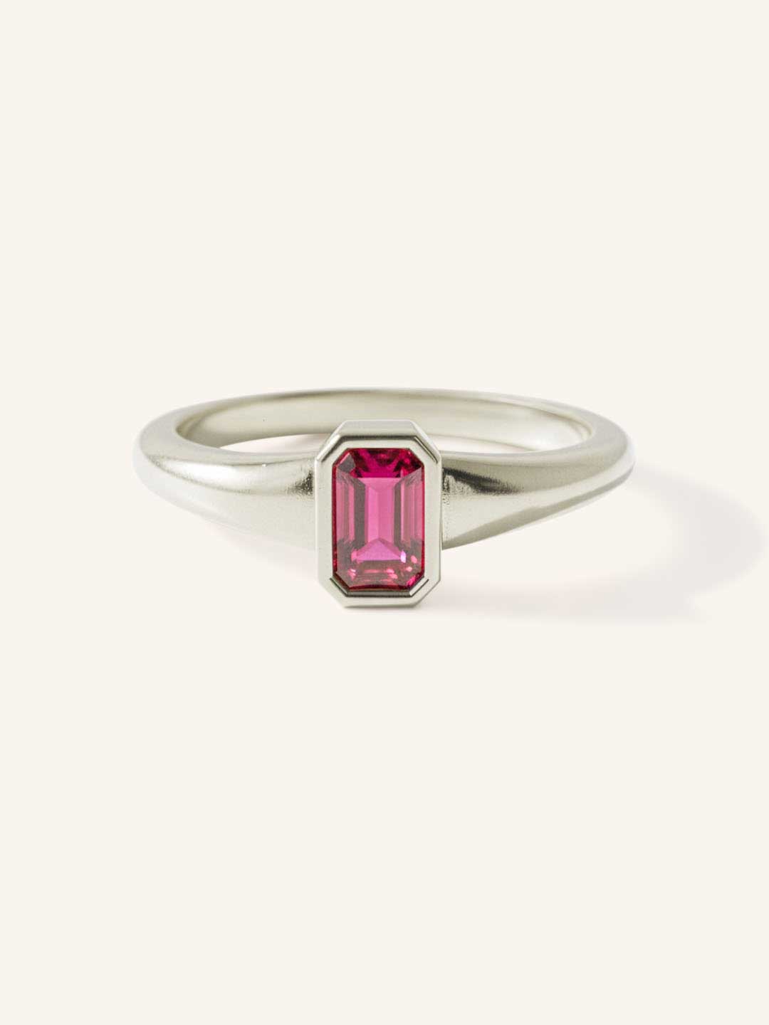 Ruthie Ruby Bezel Ring