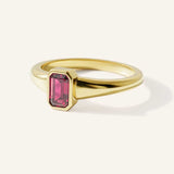 Ruthie Ruby Bezel Ring