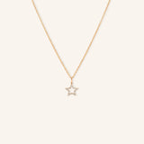 Diamond Petite Star Dangle Necklace