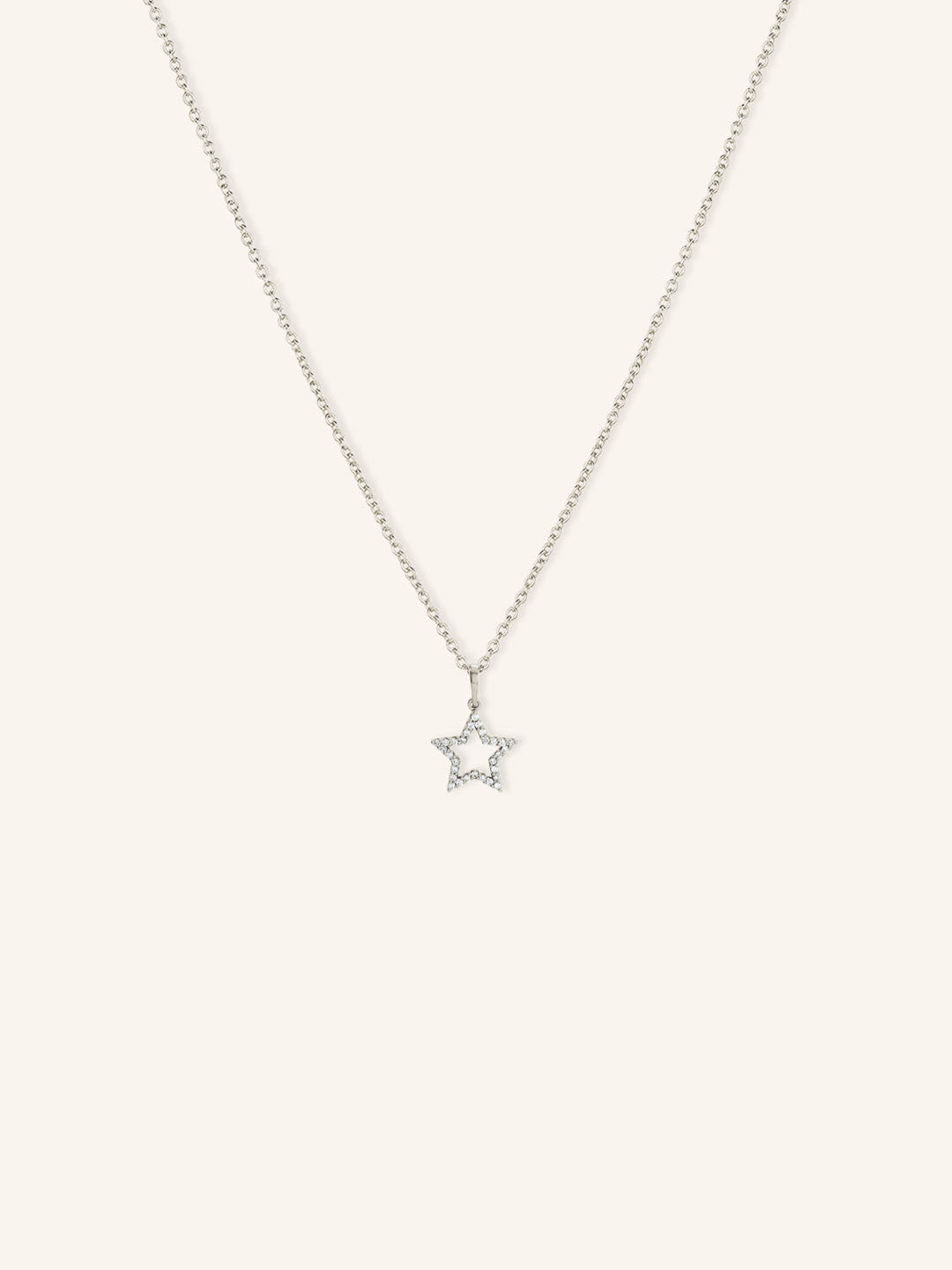 Diamond Petite Star Dangle Necklace