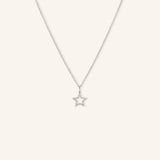 Diamond Petite Star Dangle Necklace