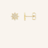 Diamond Star Stud Earrings