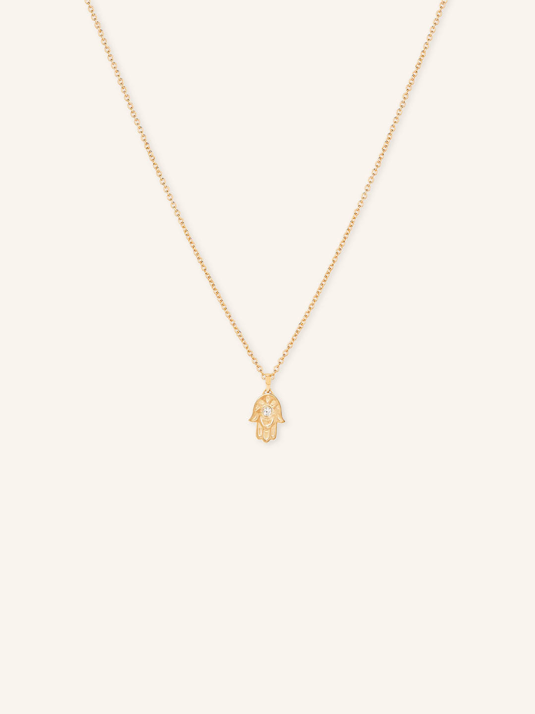 Hamsa Diamond Necklace