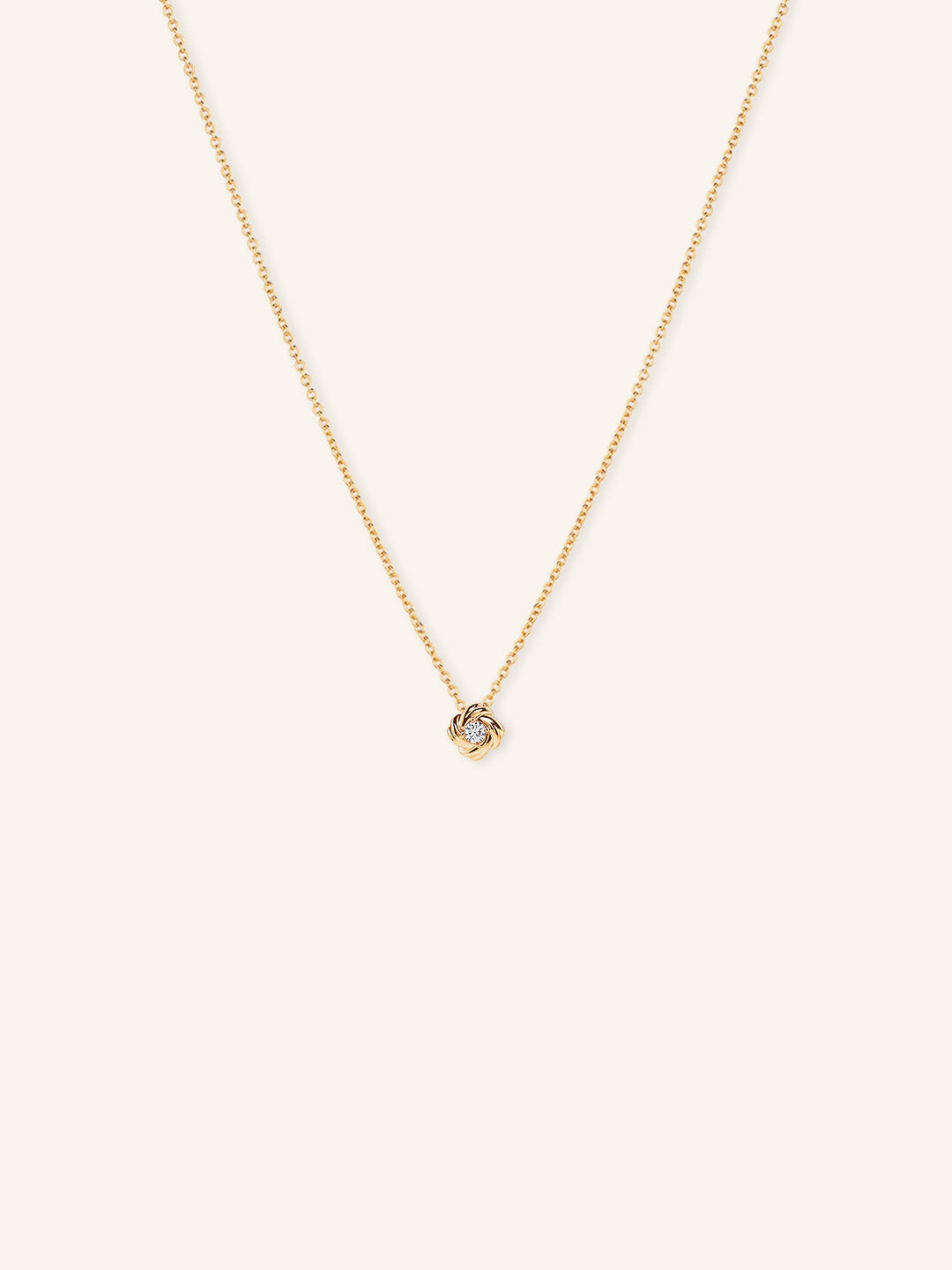 Diamond Knot Necklace