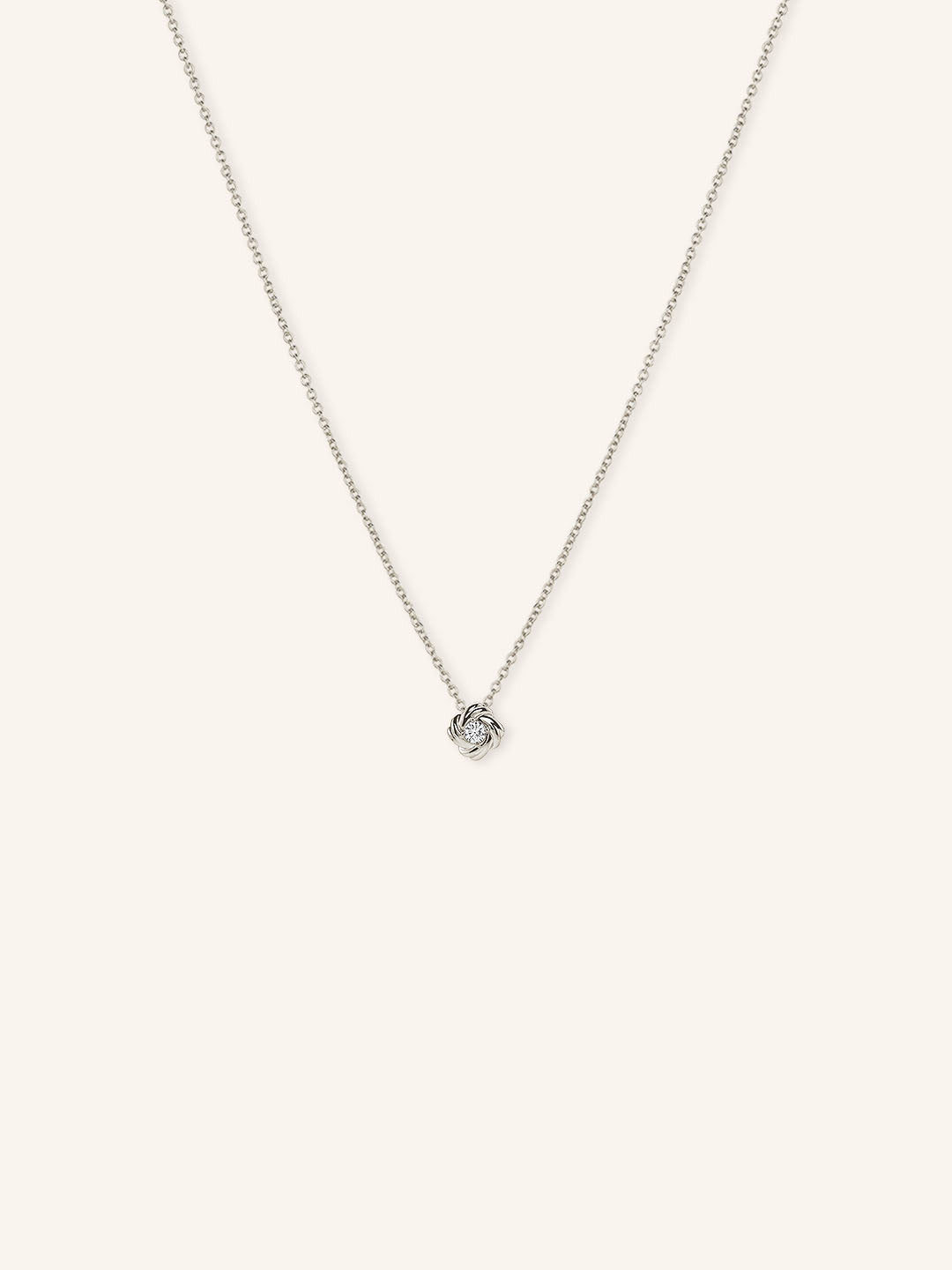 Diamond Knot Necklace