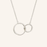 Interlocking Gold Circle Necklace