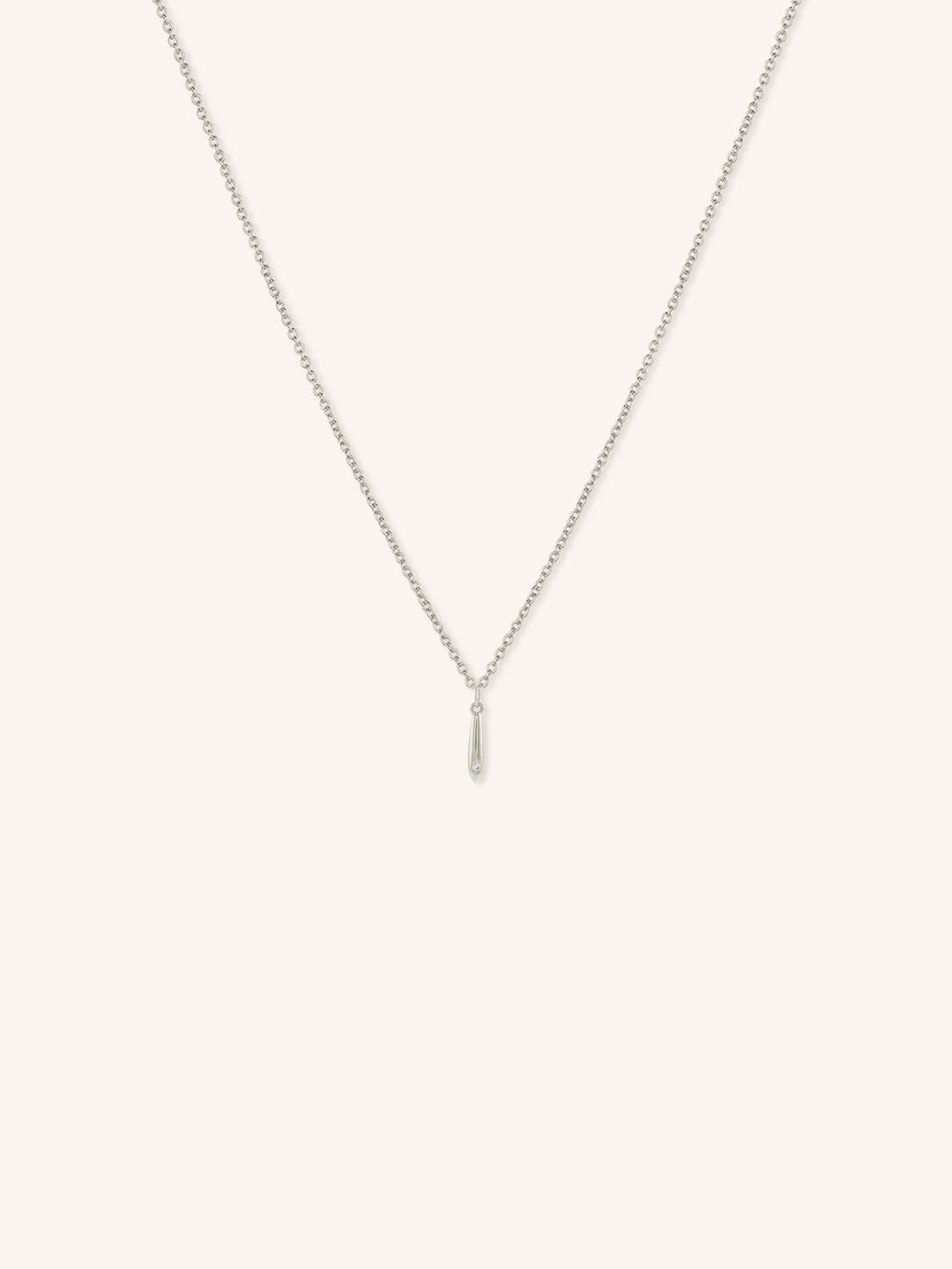 Vertical Drop Diamond Dangle Necklace