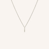 Vertical Drop Diamond Dangle Necklace