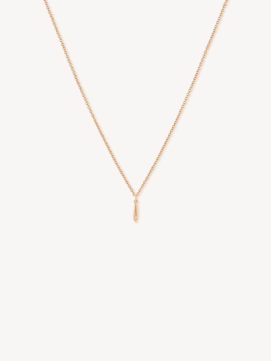 Vertical Drop Diamond Dangle Necklace