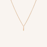 Vertical Drop Diamond Dangle Necklace